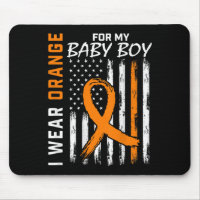 Orange Ribbon Baby Boy LEUKEMIA SUPPORT LEUKEMIA