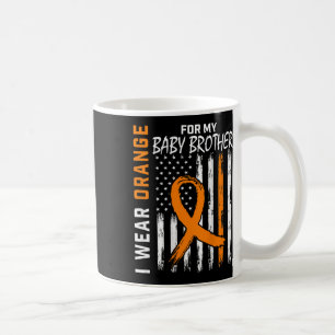 Orange Ribbon Bbyby Brother Leukaemia Awareness Coffee Mug