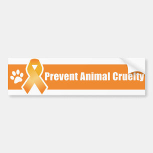 Orange Ribbon Bumper Sticker