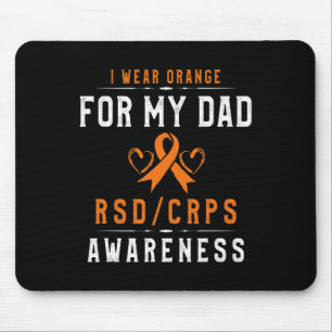 Orange Ribbon Crpsrsd Awareness For Dad Gift For F Mouse Pad