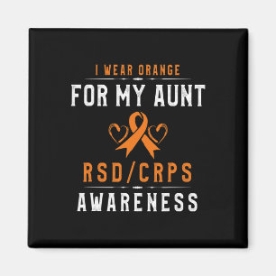 Orange Ribbon Crpsrsd Awareness For My Aunt Novemb Magnet