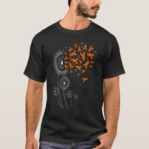 Orange Ribbon & Dandelion Leukaemia Awareness Mont T-Shirt