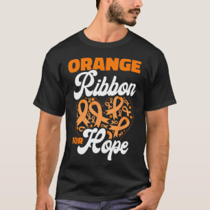 Orange Ribbon For Hope Blood Cancer Awareness T-Shirt