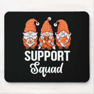 Orange ribbon Gnomes support survivor of Leukemia  Mouse Pad