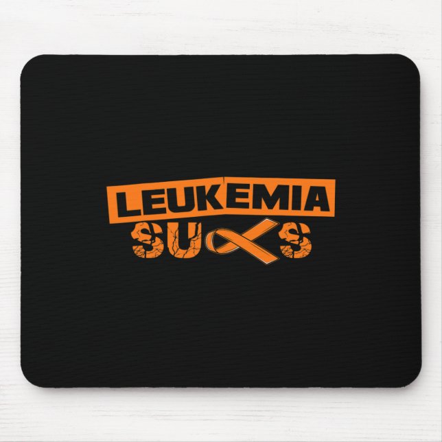 Orange Ribbon I Leukaemia Dad September  Mouse Pad (Front)