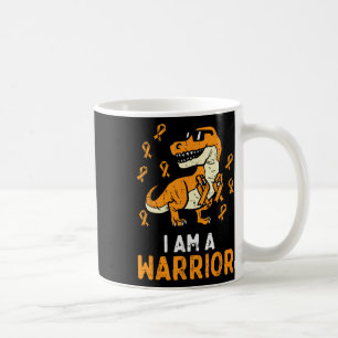 Orange Ribbon Im A Warrior Leukaemia Awareness Boy Coffee Mug