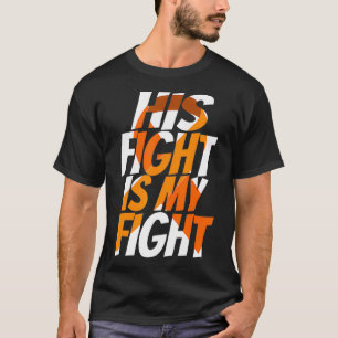 Orange Ribbon Kidney Cancer Awareness For Him T-Shirt