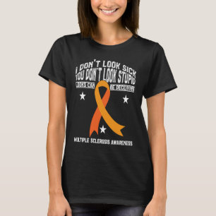 Orange Ribbon Multiple Sclerosis Awareness MS Warr T-Shirt