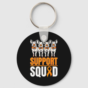 Orange Ribbon Pig Multiple Sclerosis Awareness Sup Key Ring