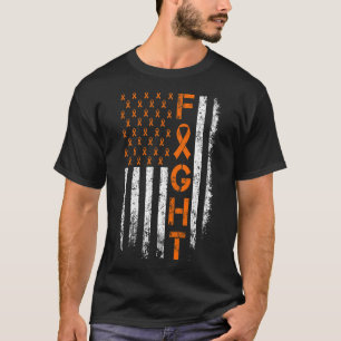 Orange Ribbon Sign - Leukaemia Awareness T-Shirt