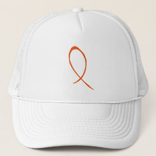 Orange Ribbon Trucker Hat