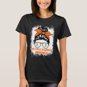 Orange Ribbon Women Ms Multiple Sclerosis T-Shirt