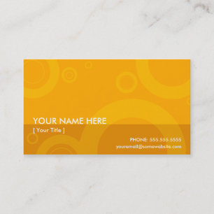 orange rings business card
