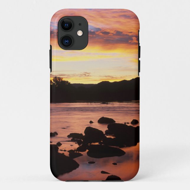 Orange River At Sunset, Richtersveld National Case-Mate iPhone Case (Back)