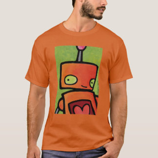 Orange Robot looking at You T-Shirt