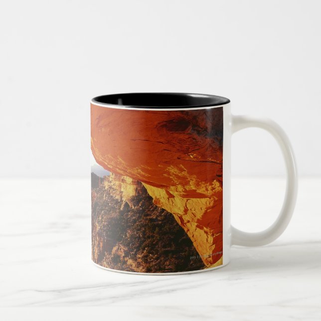 Orange Rock Overhand & Rocky Canyon Two-Tone Coffee Mug (Right)