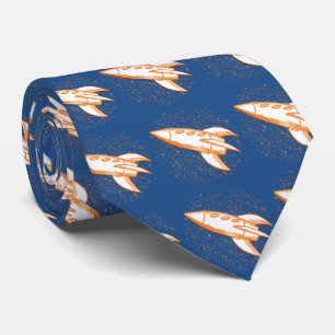Orange Rocket Tie