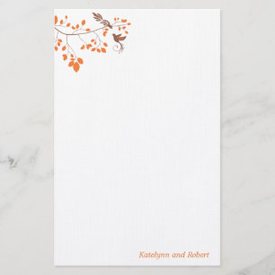 Orange Romance Wedding Stationery