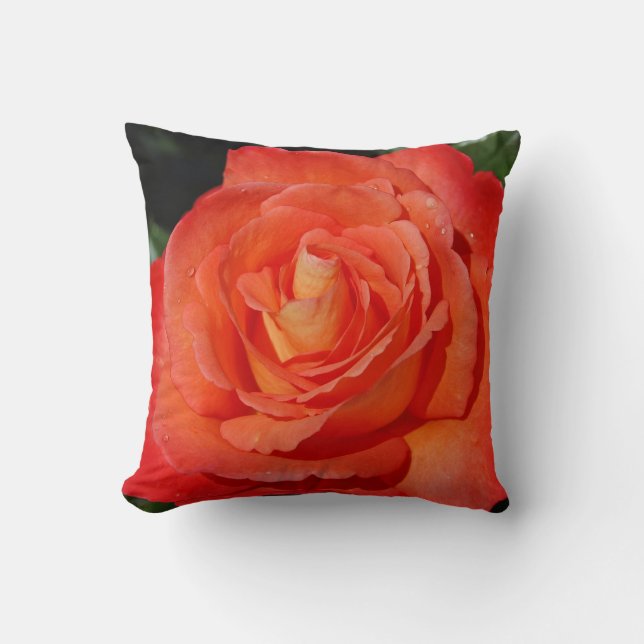 Orange rose cushion (Front)