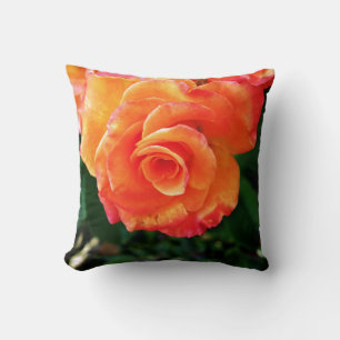 Orange rose   cushion