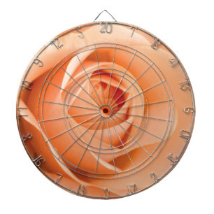 Orange Rose Dartboard