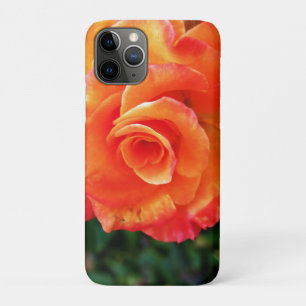 Orange rose flower iPhone 11 pro case