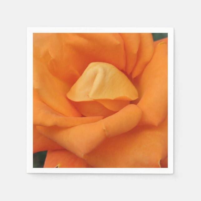 Orange rose flower napkins (Front)