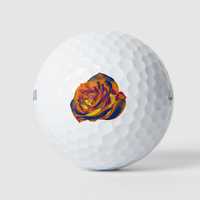 Orange Rose Golf Ball (Front)