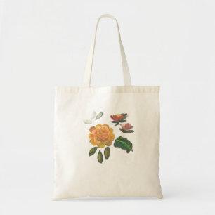 orange rose grocery bag