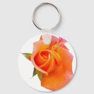 Orange Rose Keychain
