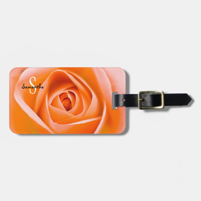Orange Rose Luggage tag (Front Horizontal)
