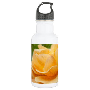 Orange Rose Painterly Water Bottle