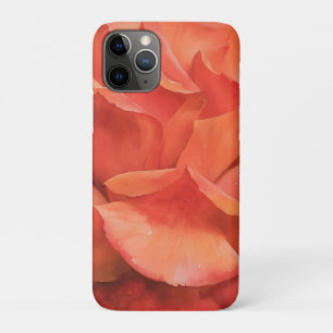 Orange Rose Petals Watercolor Style Art Phone Case