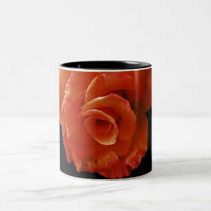 Orange Rose Photography Two-Tone Coffee Mug
