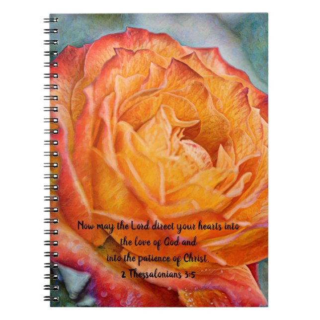 Orange Rose Prayer Journal (Front)