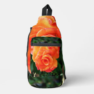 Orange rose sling bag