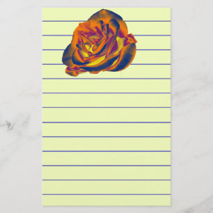 Orange Rose Stationery
