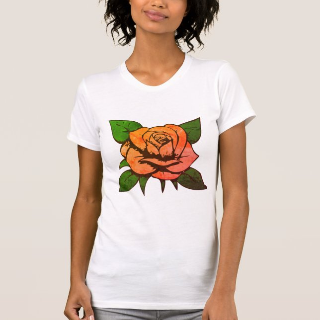Orange Rose T-Shirt (Front)
