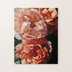 Orange Roses Artsy Style Puzzle