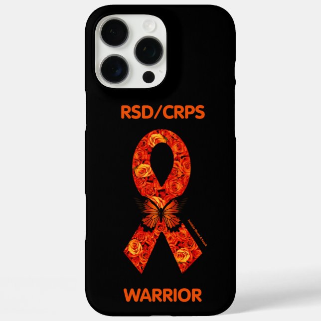 Orange Roses/Butterfly...RSD/CRPS Case-Mate iPhone Case (Back)