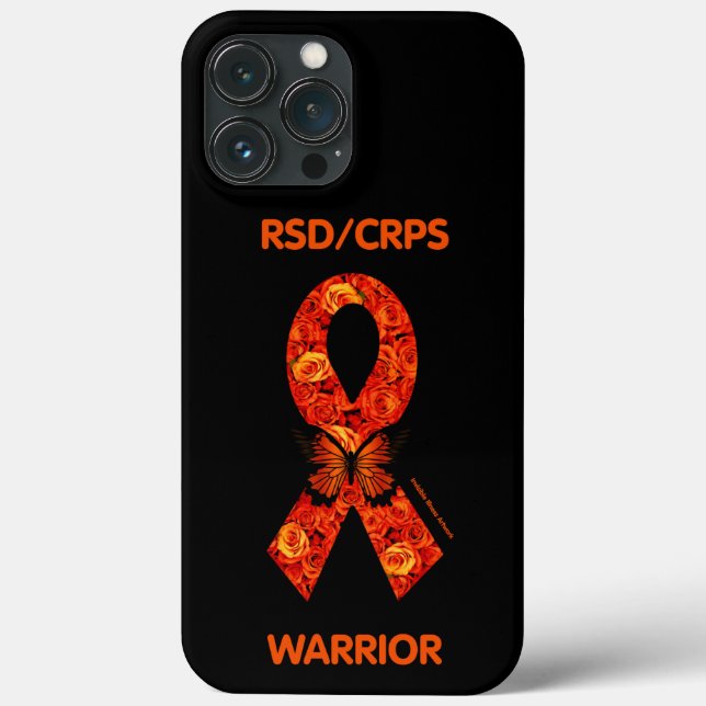 Orange Roses/Butterfly...RSD/CRPS  Case-Mate iPhone Case (Back)