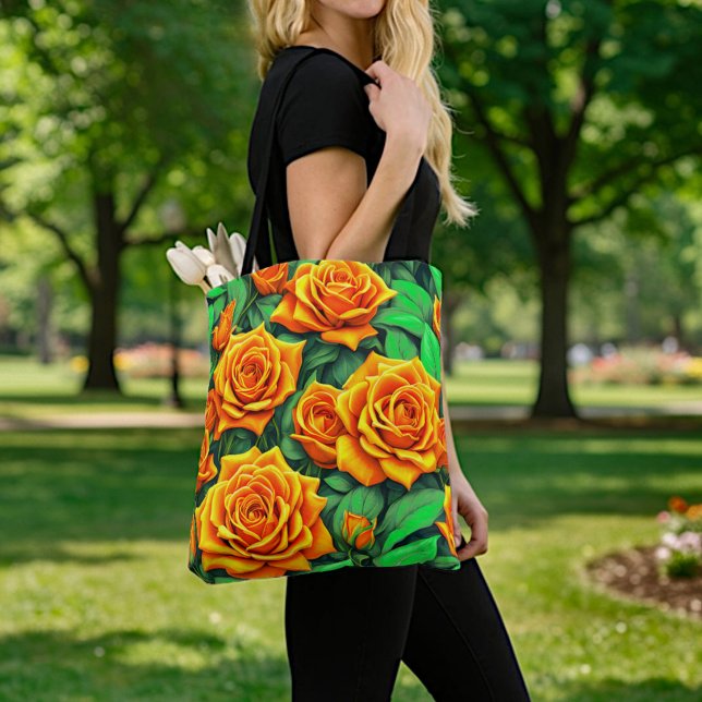 Orange Roses Tote Bag (Creator Uploaded)