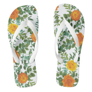 Orange Roses Wedding Floral Modern Thongs