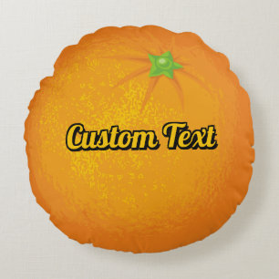 Orange Round Cushion