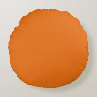 Orange Round Throw Pillow (16")