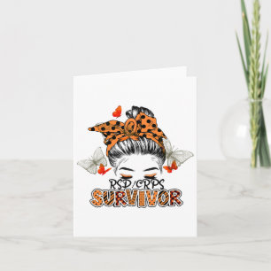 Orange Rsdcrps Messy Bun Girl Survivor Believe Sup Card