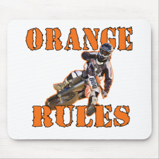 Orange Rules Mouse Pad