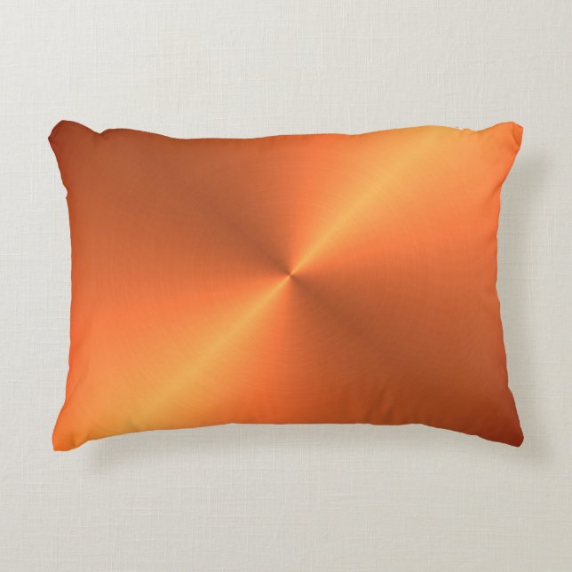 Orange Rust Shine Decorative Cushion (Front)