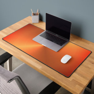Orange Rust Shine Desk Mat