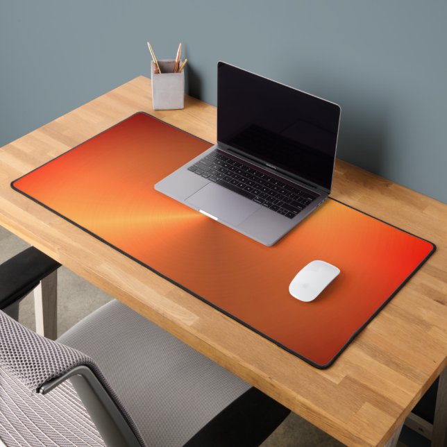 Orange Rust Shine Desk Mat (Office 2)